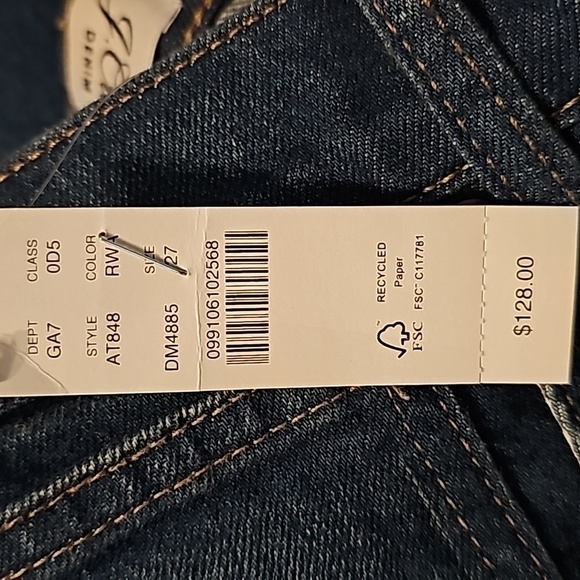 J. Crew Slim Boyfriend Jeans Dark Wash w Distressed Faded Look at Pockets - Picture 14 of 17